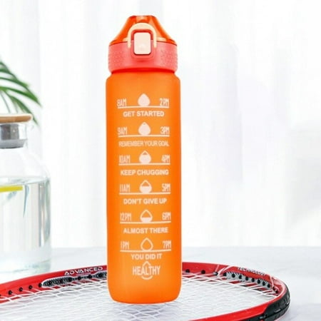 

DabuLiu 1 Liter Water Bottle With Time Scale fitness Outdoor Sports Water bottles with straw Frosted Leakproof Motivational Sport Cups