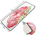 thumbnail image 2 of Dreamtimes Pink Pumpkin Floral Hallway Runner Rug 2'x6' Kitchen Rug with Rubber Backing Fall Autumn Harvest Non Slip Entryway Rug Runner Washable Soft Area Rug for Hallway Bedroom Kitchen Decor, 2 of 6