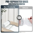thumbnail image 4 of Drawstring 8 Gallon Trash Bags - 100 Count Pre-separated Medium Trash Bags 8 Gallon, Unscented White 8 Gal Garbage Bags, 4 of 5