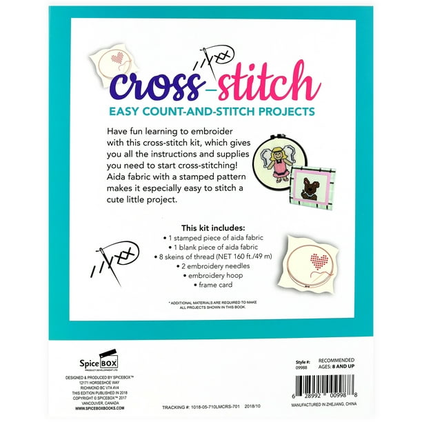 Creative Cross Stitch Art Set 6 Cross Stitch Board, Yarns Creative Art Age  8+