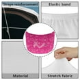 thumbnail image 6 of Uorisanigo Car Hood Cover Floral Pink Ribbon Car Bonnet Banner for Cars SUV Sedan Removable Stretch Hood Wrap Cloth Front Hoods Protection Covers Easy to Install Auto Accessories, 6 of 7