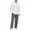 BK11-Dark Gray, variant on VV AVEORS Christmas Pajamas For Men Cotton Plaid Pajama Set Long Sleeve Pj Set Comfy Sleepewear Crew Neck Pajama With Pants Black L