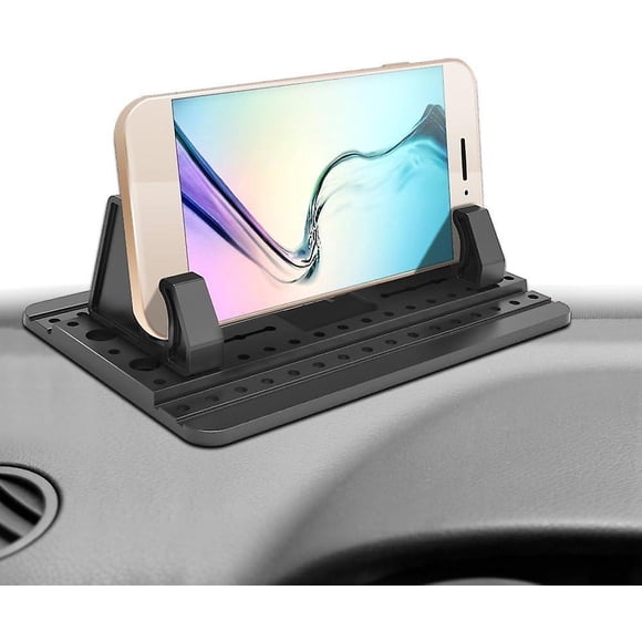 Support Tlphone Voiture Silicone Avec Tapis Anti-drapant Fixation Sur Tableau De Bord Compatible Avec Gps/gsm Universel: Iphone 14/13/12/11, Samsung G
