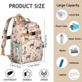 thumbnail image 6 of Schnauzer Dog and Flower Backpack for School,Cute School Bag,Schoolbag with Adjustable Shoulder Straps & Padded Back,15.25"x11.5"x5.25", 6 of 6