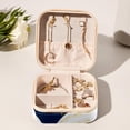 thumbnail image 6 of Swan Travel Portable Square Decorative Box with Necklace Holder and Jewelry Organizer - Ideal for Rings, Earrings, Necklaces, Bracelets - Suitable for Girls and Women, 6 of 6