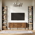 thumbnail image 6 of 70.9" 6-Tier Corner Shelf, Rustic Corner Bookshelf Storage Rack, Wooden Corner Display Shelf for Living Room, Bedroom, Bathroom, Small Spaces, 6 of 6