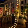 thumbnail image 2 of Escalera de escalada de Papá Noel de 3 m, luz cálida, decoración navideña 2024 para el hogar, jardín al aire libre, adorno para árbol de Navidad, regalo de Año Nuevo, 2 of 5