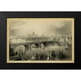 thumbnail image 2 of Bartlett, W.H. 14x11 Black Modern Framed Museum Art Print Titled - General View of London, 2 of 5