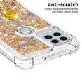 thumbnail image 3 of Funda para Motorola Moto G Stylus 2021 5G con Brillo Líquido Flotante, Purpurina, Parachoques y Anillo Giratorio Soporte, 3 of 5