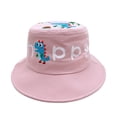 thumbnail image 5 of Oiyii Infant Boys Playful Bucket Hats Dinosaur‑Printed Toddler Sun Hats, Light Pink, 5 of 5