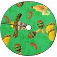 thumbnail image 1 of FMSHPON Music PatternSkull Xmas Christmas Tree Skirt Stand Mat for Holiday Party Decoration Indoor Outdoor 48 inches, 1 of 3