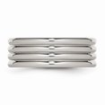 thumbnail image 2 of Stainless Steel Grooved 8mm Polished Band, 2 of 8