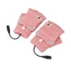 thumbnail image 4 of Guantes Térmicos USB Manopla Hombres Mujeres Invierno Punto Sin Dedos Calentador De Manos Guantes Térmicos Para Trabajo De Oficina Rosa, 4 of 12