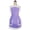 Purple, variant on Fiykzur Women's Ruffles Outline Retro Pockets Apron Kitchen Cooking Cleaning Maid Costume (White)