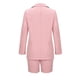 thumbnail image 5 of Traje de negocios para mujer Trajes de 2 piezas Abrigos con cuello vuelto de manga larga Tops Conjuntos de pantalones cortos sólidos Pompotops qwe23520, 5 of 9