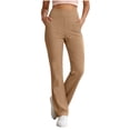 thumbnail image 2 of YHAJDS Womens Workout Gym Yoga Pant Solid Color Stretchy Casual Trousers With Pockets, 2 of 9
