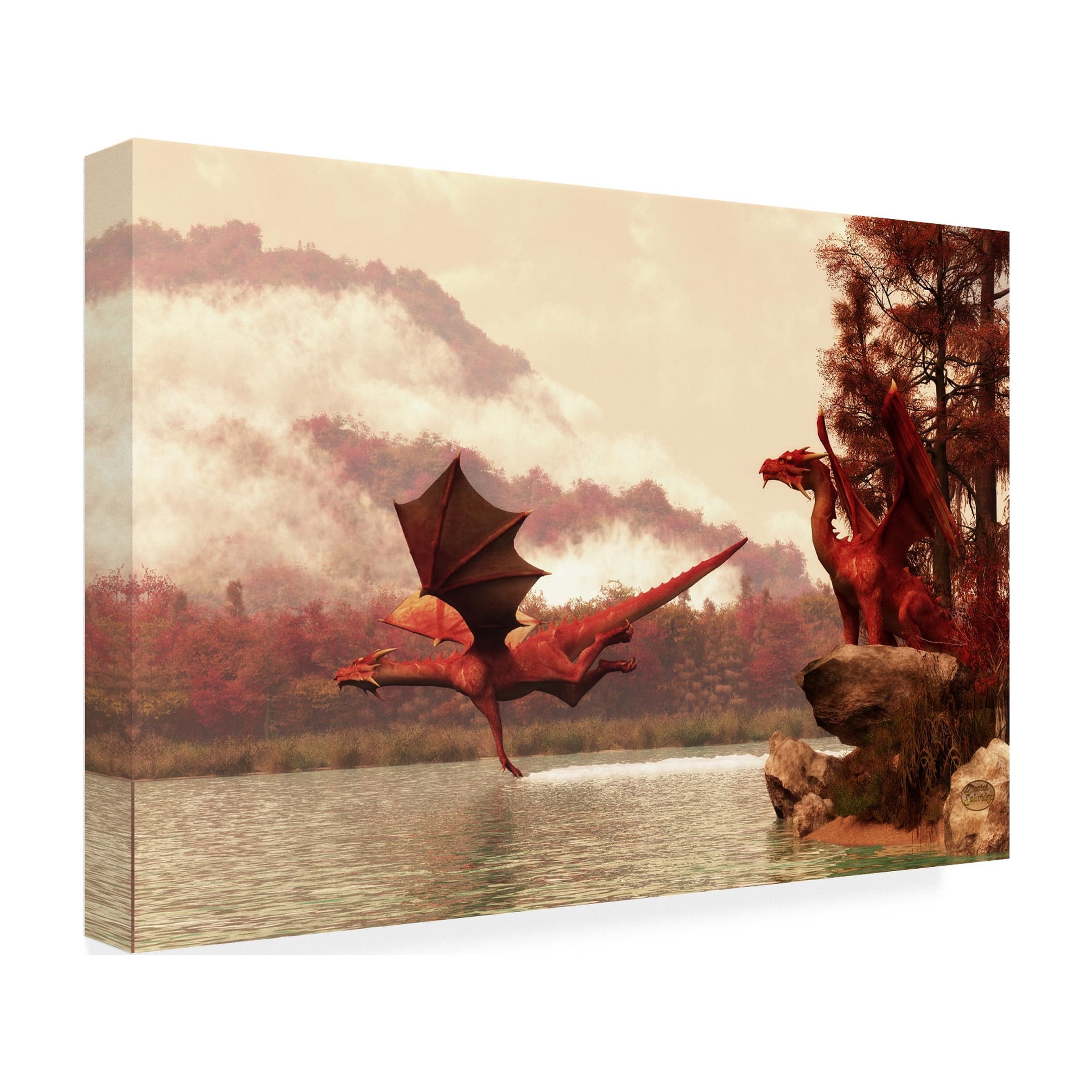 Trademark Fine Art 'Autumn Dragons' Canvas Art by Daniel Eskridge