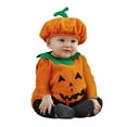thumbnail image 3 of MuXiKeJi Clothes Halloween Pumpkin Bodysuit Toddler For Cute Baby,Halloween Pumpkin Outfit Toddler 2025,Infant Unisex Kids Sets For Boys Girls,Halloween Clothes Romper Tops Hat Footies, 3 of 10