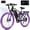 Black, variant on ESKUTE M200F Electric Bike for Adults, 27.5" Mountain E-Bike, 1500W Peak Brushless Motor 20+ MPH, 48V 20.8Ah Up to 80 Miles Range, Full Suspension Step-Over Electric Bicycle Black, UL2849