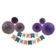 thumbnail image 2 of Colgante Garland Papel Molinillo Cumpleaños Decoración Púrpura Yuyangstore Party Party Fan Garland, 2 of 7