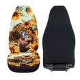 thumbnail image 6 of XYZCANDO 2pcs Car Seat Covers for Interior Front Car Seat Covers Decorative Durable, Van Truck Vehicle Car Front Seat Covers, Sunflower Cow, 6 of 10