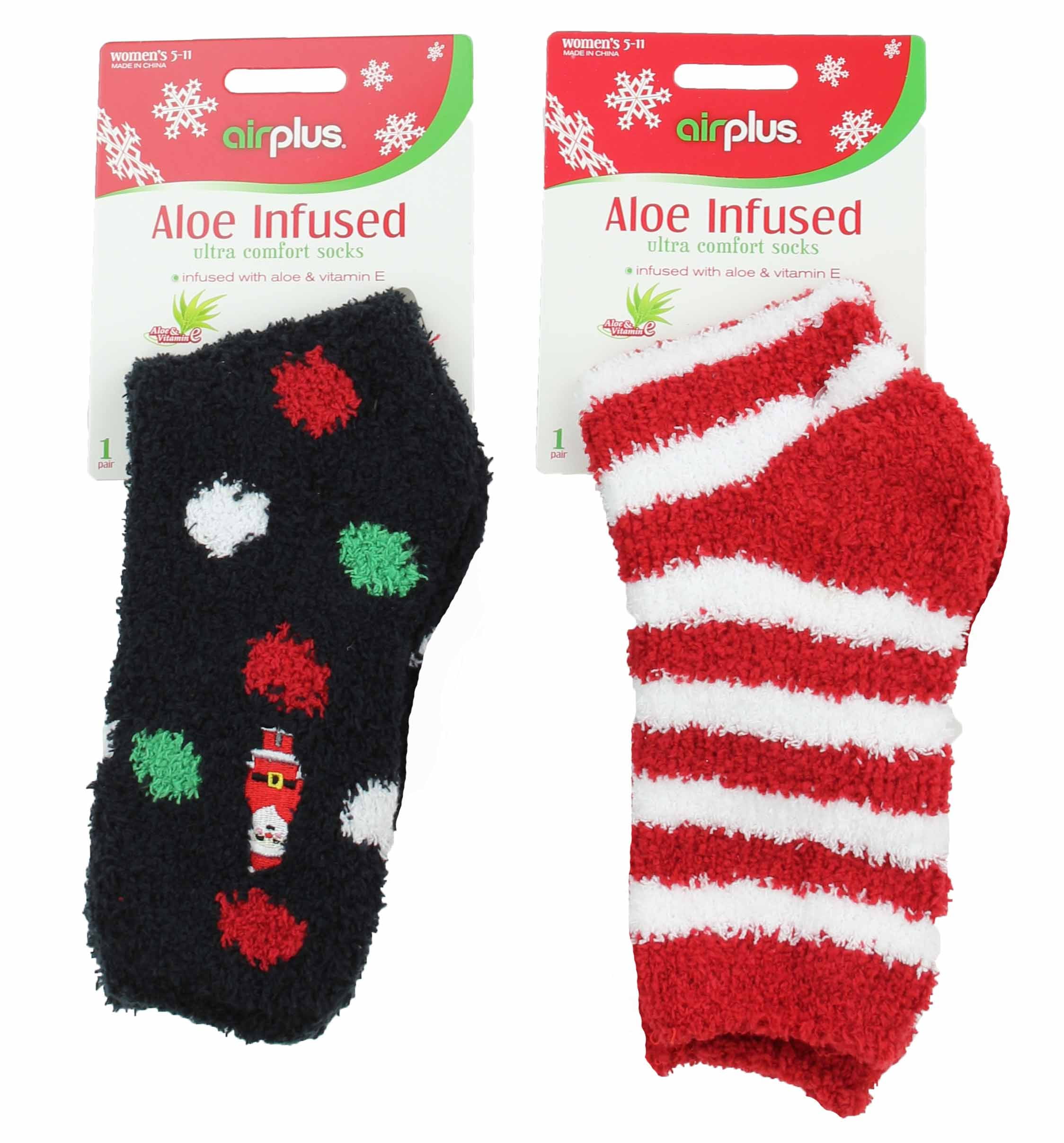 Aloe infused christmas socks Clearance
