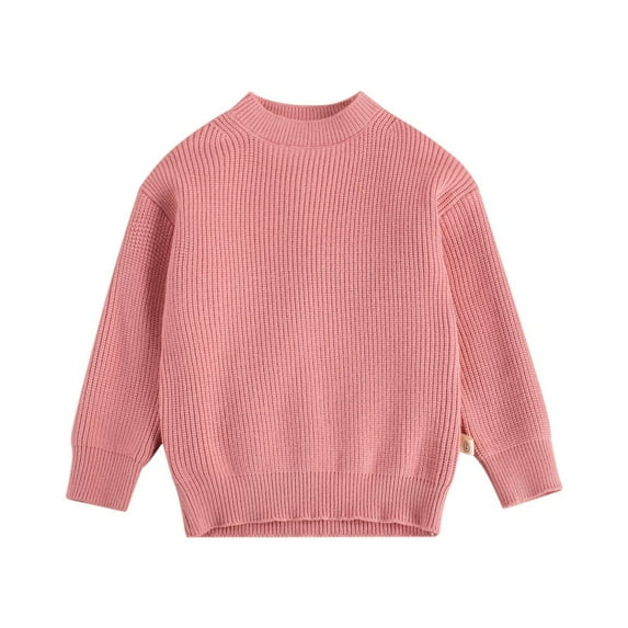 URMAGIC Baby Girl Boy Crewneck Knit Tops Toddler Kid Fall Winter Loose Pullover Sweater,5-6T