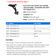 thumbnail image 2 of Front Left Lower Control Arm and Ball Joint Assembly - Compatible with 2007 - 2013 Mazda CX-9 2008 2009 2010 2011 2012, 2 of 2