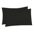 thumbnail image 3 of The Great American Store 1800 Series - 4 PC Brushed Microfiber Waterbed Sheet Set - 15" Deep Pocket Unattached (Solid, Black , Queen ), 3 of 3