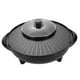 thumbnail image 3 of Parrilla eléctrica caliente, plancha interior redonda para familiares y amigos, parrilla de barbacoa coreana, parrilla Teppanyaki interior para 34cm, 3 of 8