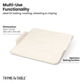 thumbnail image 5 of Thyme & Table 15-Inch Square Ceramic Baking Stone with Handles - White Ribbed, 5 of 10