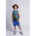 thumbnail image 2 of Teenage Mutant Ninja Turtles Donatello Raphael Leonardo Mesh Jersey Athletic Tank Top and Basketball Shorts Outfit Set Toddler to Big Kid, 2 of 5