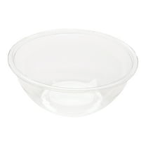 34 oz Round Black and Red Plastic Large Asian Panda Bowl - with Clear Lid,  Microwavable - 7 1/4 x 7 1/4 x 2 3/4 - 200 count box