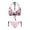 Strawberry & Daisy Floral Pattern, variant on chaqlin Women's Colorful Tropical Palm Leaf Halter Bikini Set - Two Piece Triangle Swimsuit with Tie Side, Quick Dry for Beach & Vacation