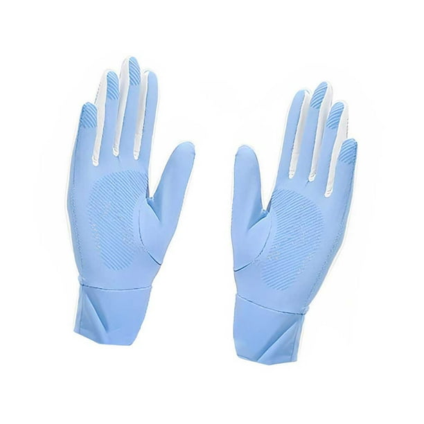 Guantes de sombrilla Qarigey para mujer deportes ciclismo verano antideslizante azul