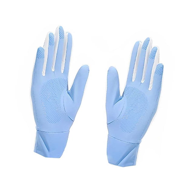 Guantes de sombrilla Qarigey para mujer deportes ciclismo verano antideslizante azul