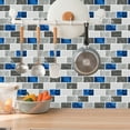 thumbnail image 6 of DEWOO Peel and Stick Backsplash - 10 Sheets of 12"×12" - 3D Adhesive Peel and Stick Tile Backsplash for Kitchen, Bathroom, Wall Tile, Blue Gray, 6 of 12