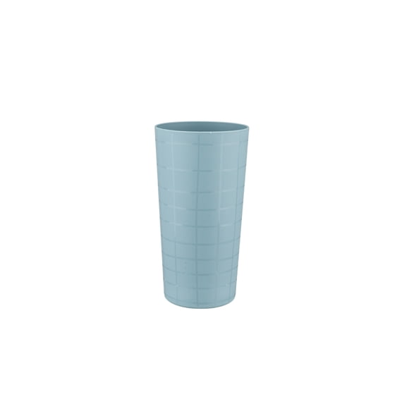 Mainstays Grid Blue Polypropylene Tumbler, 27 oz, 1 Pack, Light Blue