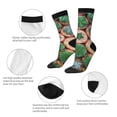 thumbnail image 3 of JUNZAN Cactus 4 Mens Funny Socks for Men Women Colorful Fun Novelty Crew Patterned Socks, 3 of 6
