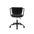 thumbnail image 6 of Walker Edison Modern 31” Adjustable Woven Fabric Desk Chair, Black, 6 of 10