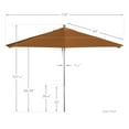 thumbnail image 3 of California Umbrella Venture 11' Silver Market Umbrella in Tuscan, 3 of 5