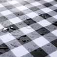 thumbnail image 3 of AUQ Table Cloth Rectangle Table,Protect Your Table From Food Spills and Dust Plaid Tablecloth,Wipe Clean with A Damp Cloth Table Cloths for 6 Foot Rectangle Tables,Black and White Check, 3 of 5