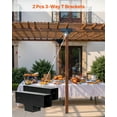 thumbnail image 3 of VEVOR 4x4 Inch Pergola Bracket Kit Inner 3.5x3.5 3-Way Woodworks DIY Post 2 pcs, 3 of 9