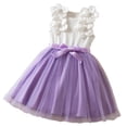 thumbnail image 5 of Lutiedan Girls Dresses Summer Sleeveless Lace Mesh Tutu Romper Dress Layer Birthday Party Princess Tulle Dress with Bowknot, 5 of 9