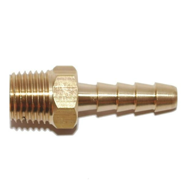 Attwood Universal Brass Fuel Connector for 3/8" Hose, 1/4" NPT