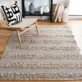 thumbnail image 2 of SAFAVIEH Natura Oralee Geometric Cotton Area Rug, Grey/Ivory, 6' x 6' Square, 2 of 11
