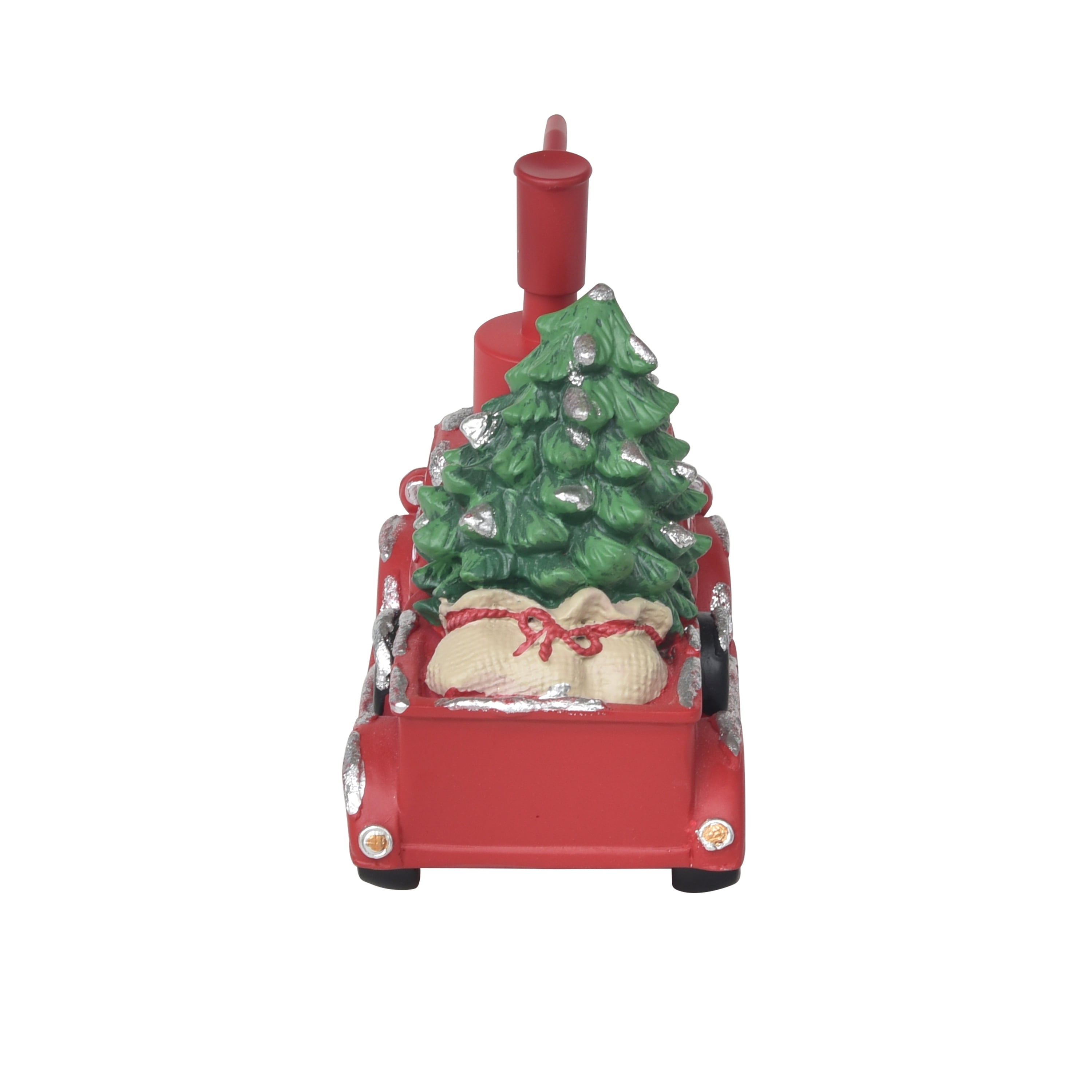Red Christmas Truck Polyresin Soap Dispenser