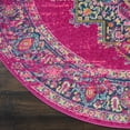 thumbnail image 6 of Nourison Passion Persian Fuchsia 8' x ROUND Area Rug, (8 Round), 6 of 10