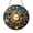 Acrylic 3.5 Inch, variant on Zodiac Sun Wheel Glass Suncatcher Round Window Decor, Radiant Sun Face with Astrological Symbols Celestial Home Ornament