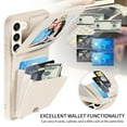 thumbnail image 2 of Dteck for Samsung Galaxy S21+ Plus Case with RFID Blocking Card Holder, Galaxy S21 Plus Crossbody Wallet Case Shockproof Purse PU Leather Protective Back Cover 6.6 Inch,White, 2 of 9